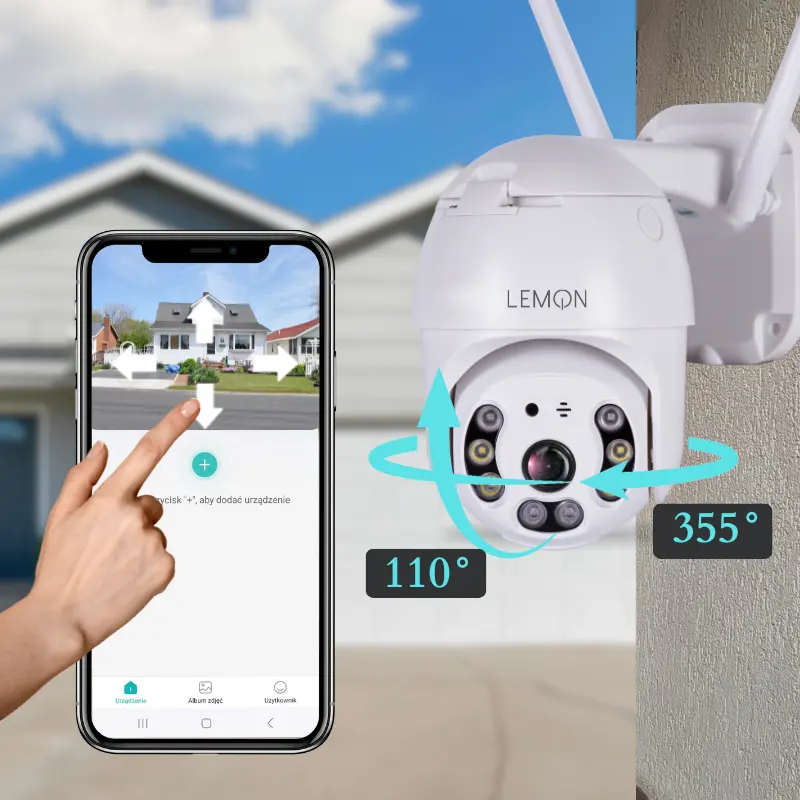 Kamera wifi IP do monitoringu Lemon QW80
